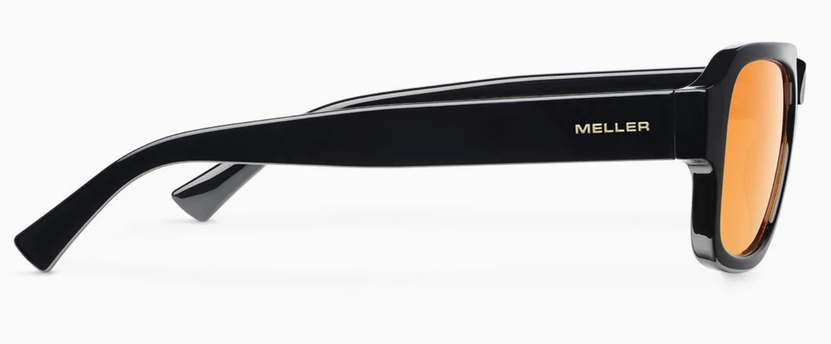 Seba GAFAS UNISEX MELLER  negro con lentes naranja