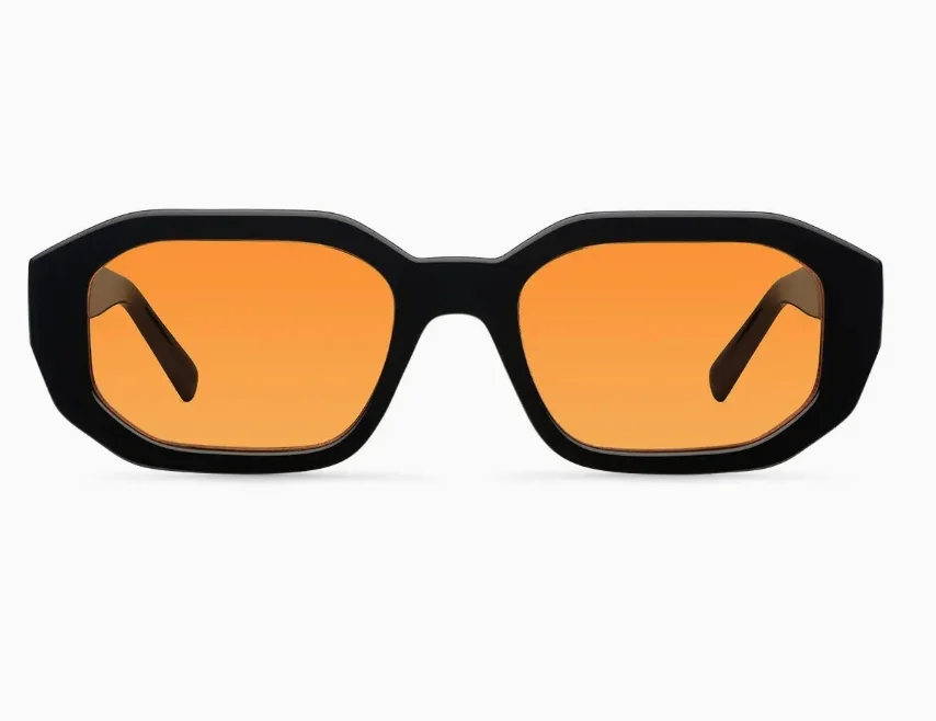 Gafas MELLER UNISEX de sol Kessie negras con lentes naranjas