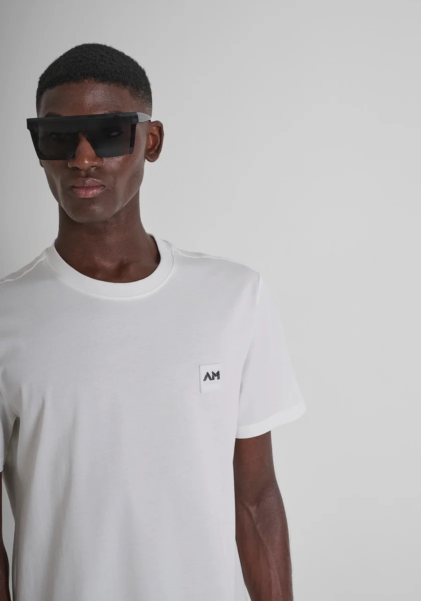 Camiseta Morato regular fit de punto de algodón con pequeño logotipo estampado