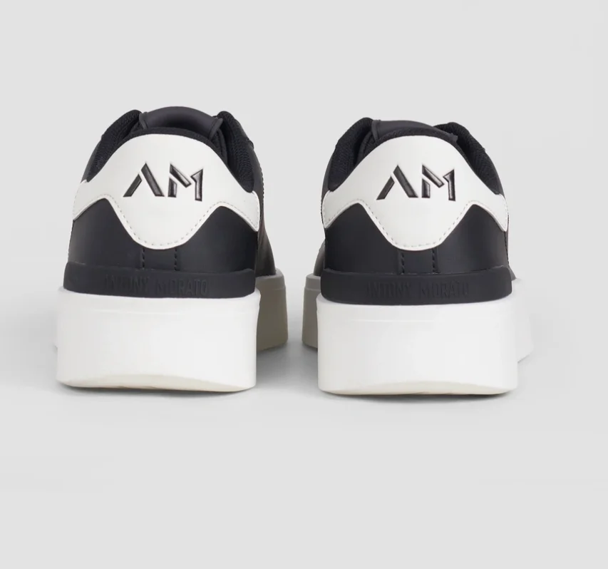 ZAPATILLAS MORATO «TRAVIS» DE PIEL SINTÉTICA NEGRO