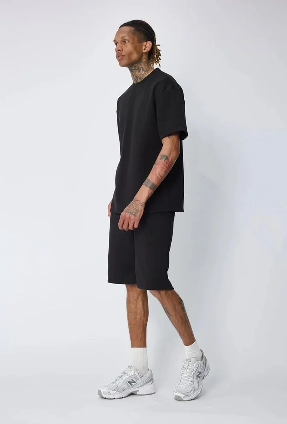 CONJUNTO CAMISETA Y SHORT FRILIVIN PARIS NEGRO
