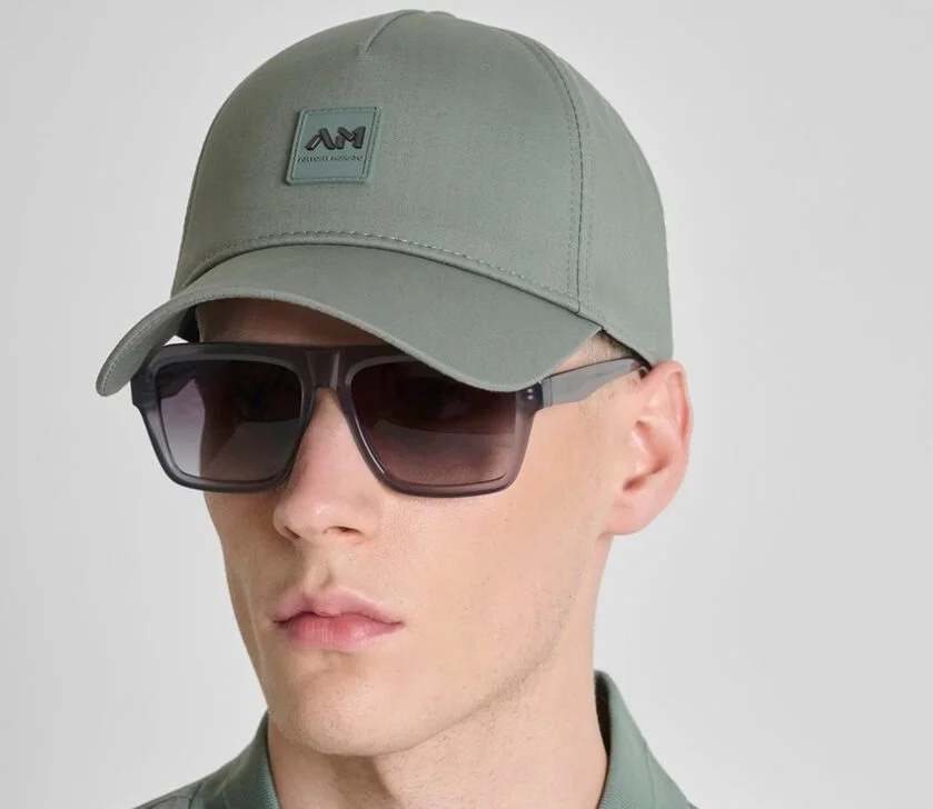 GORRA MORATO DE BÉISBOL POPLIN CON LOGOTIPO VERDE