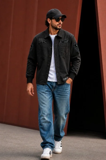 Sobrecamisa de hombre Lasal BLACK HAWKS negro