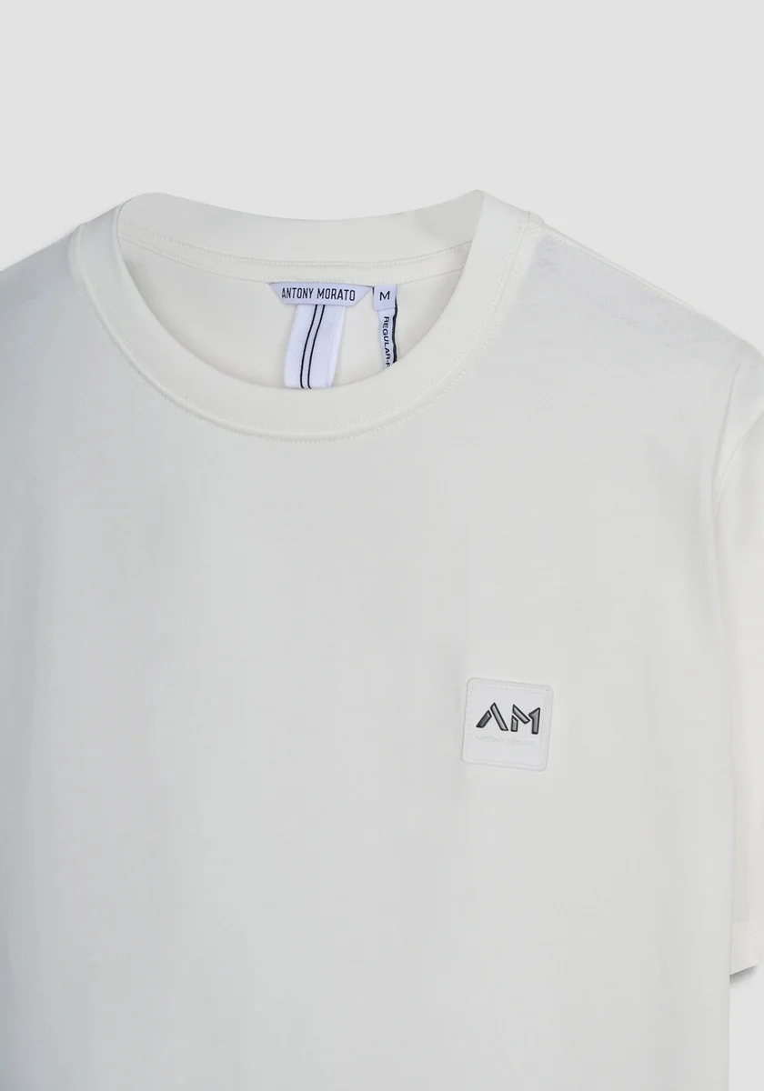 Camiseta Morato regular fit de punto de algodón con pequeño logotipo estampado