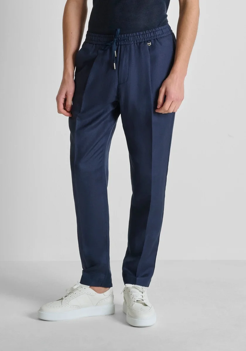 PANTALONES MORATO REGULAR FIT «NEIL» DE MEZCLA DE LINO SLUB