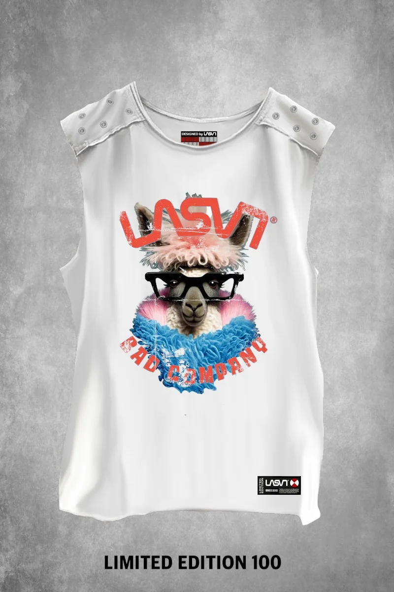 Camiseta de mujer LaSaL BAD PINK blanco