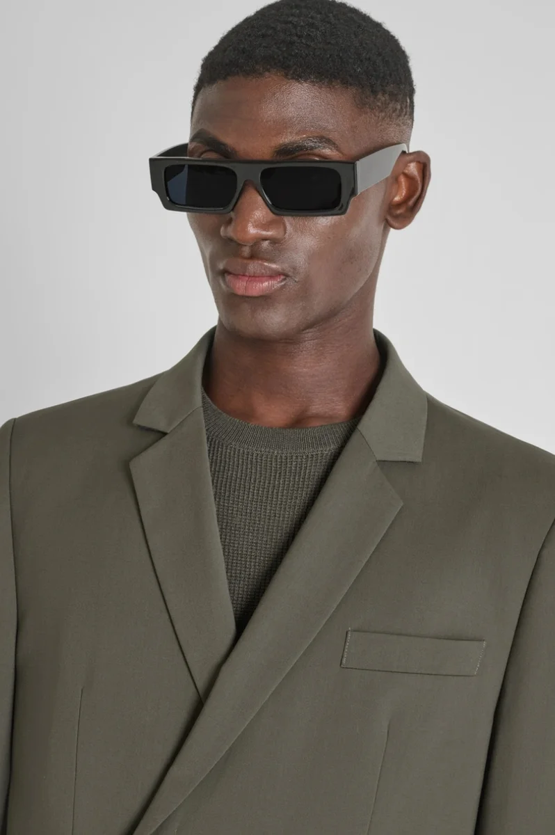 CHAQUETA MORATO CRUZADA REGULAR FIT “ALAN” EN VISCOSA ELÁSTICA VERDE