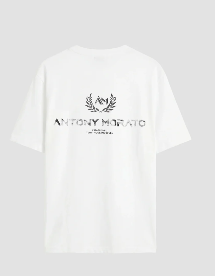 CAMISETA MORATO RELAXED FIT DE PUNTO DE ALGODÓN CON ESTAMPADO EFECTO MÁRMOL