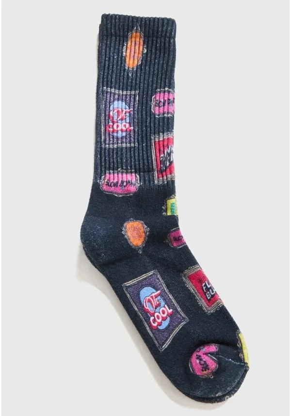 Calcetines Funky Buddha acanalados - Insignia retro