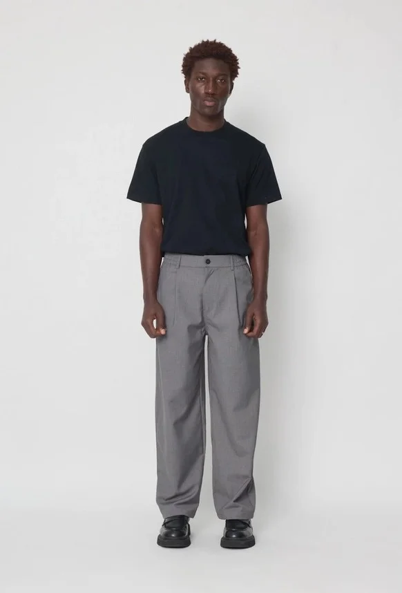 Pantalón ancho clásico Frilivin Paris gris