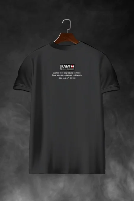 Camiseta de hombre LaSaL COMPLICATED Negro desgastado