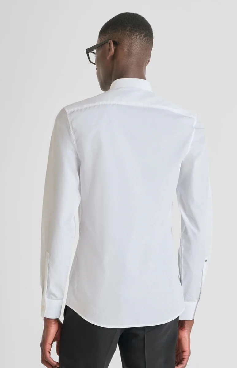 CAMISA ANTONY MORATO SLIM FIT «LONDON» EN ALGODÓN EASY IRON CON BOTÓN OCULTO
