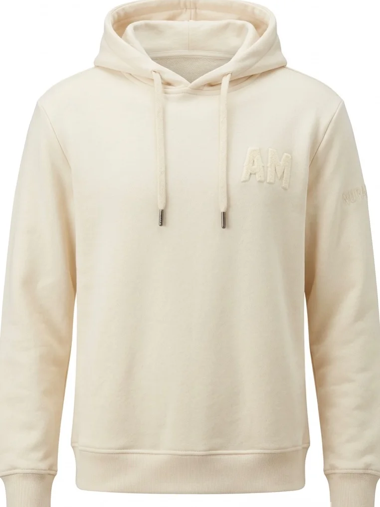 SUDADERA MORATO BEIGE CON CAPUCHA 