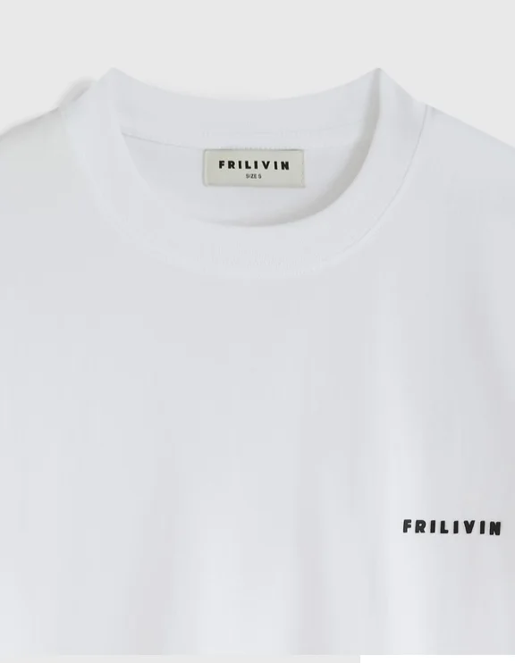 CAMISETA FRILIVIN PARIS LOGO BLANCO