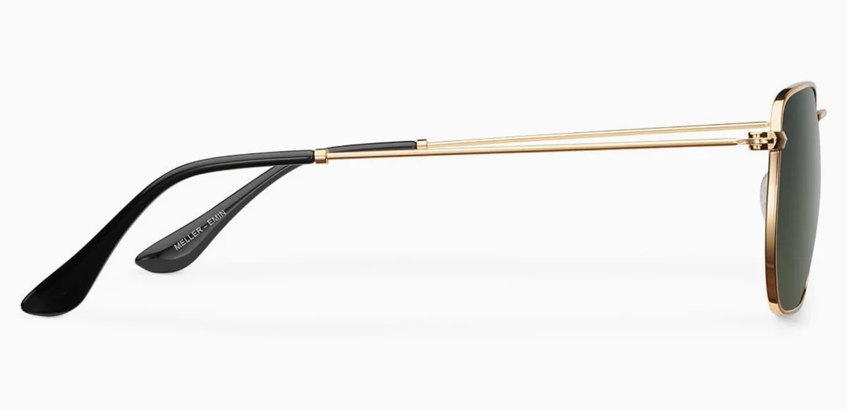 GAFAS METAL EMIN DORADO CRISTAL VERDE