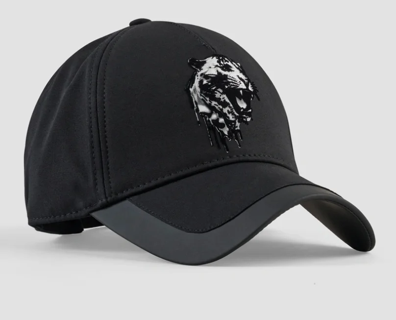 GORRA DE BÉISBOL MORATO DE POPELINA CON PARCHE DE LEOPARDO