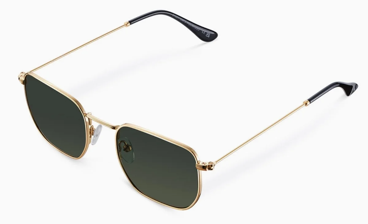 GAFAS METAL EMIN DORADO CRISTAL VERDE