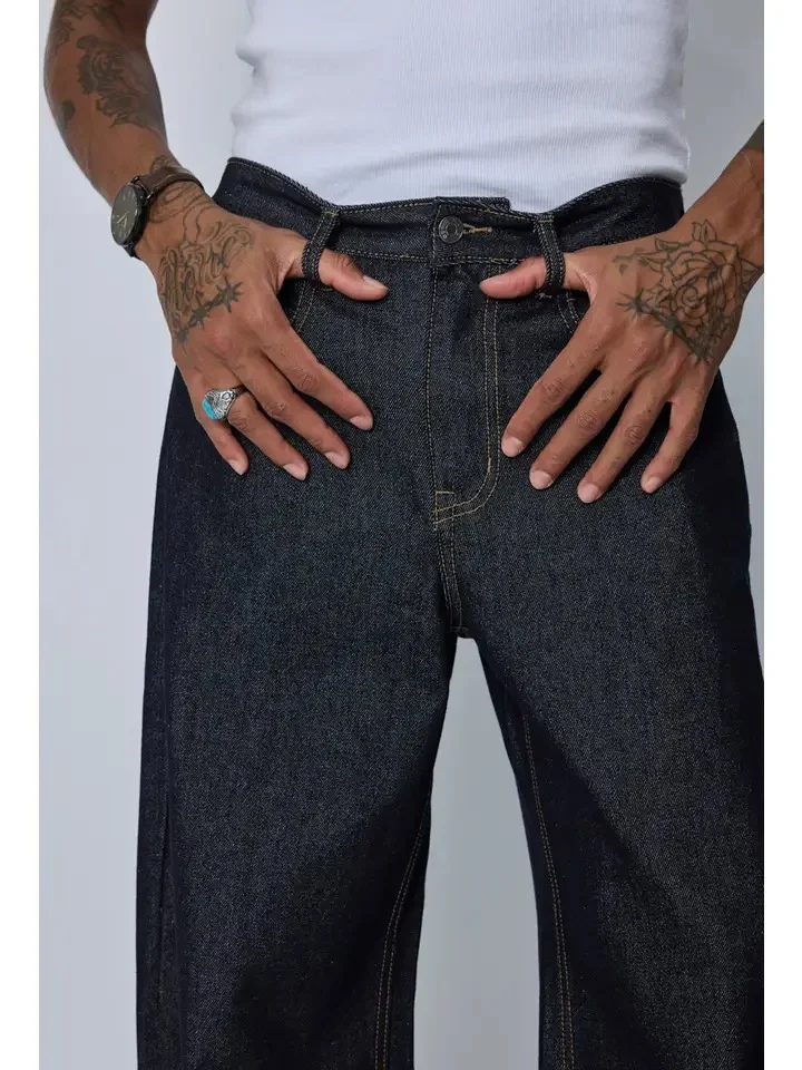Denim Frilivin Paris recto en corte ancho