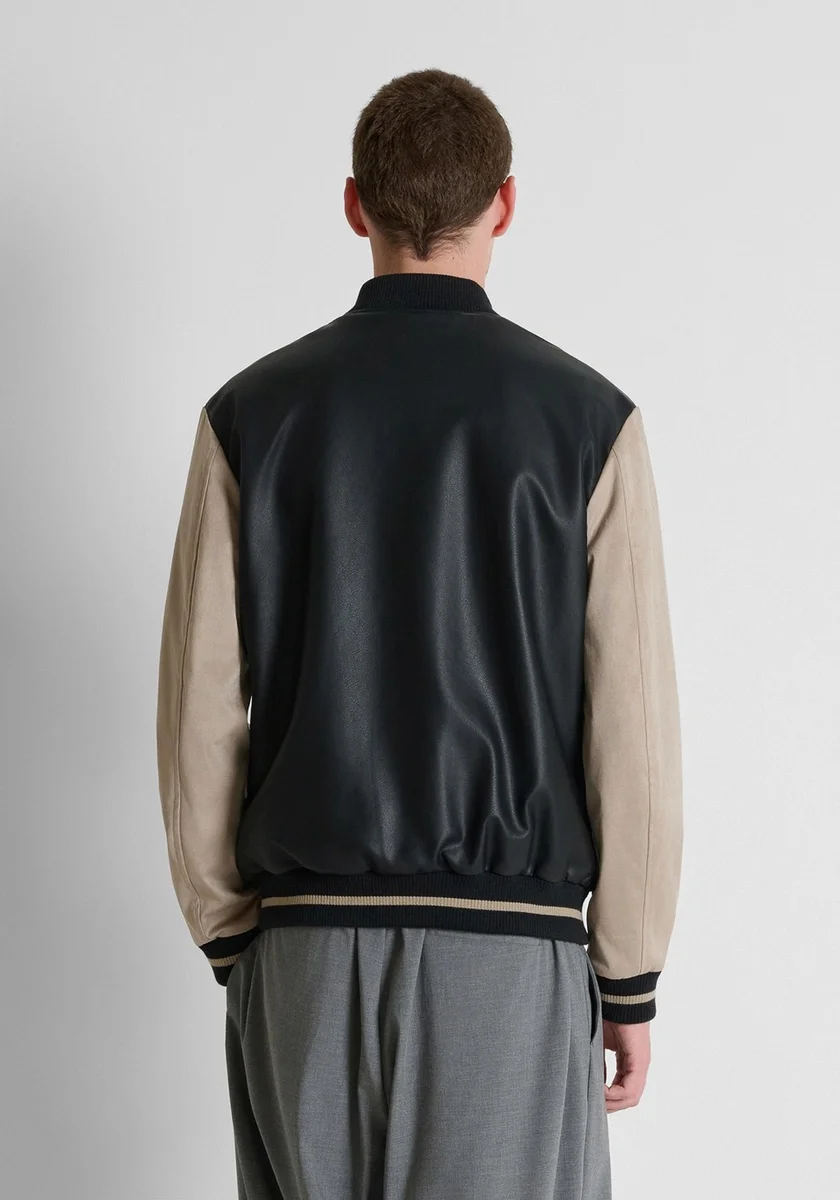 Chaqueta Bomber Morato en piel convinada 