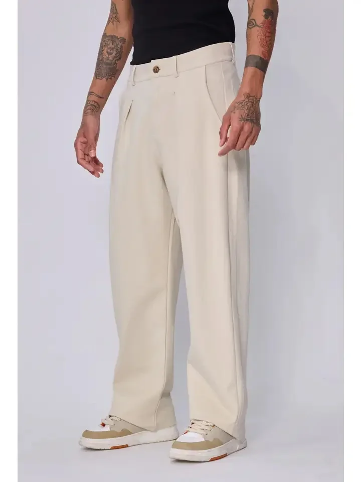 PANTALON FRILIVIN PARIS PINZA BEIGE 