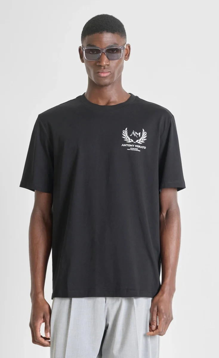CAMISETA MORATO RELAXED FIT DE PUNTO DE ALGODÓN CON ESTAMPADO EFECTO MÁRMOL