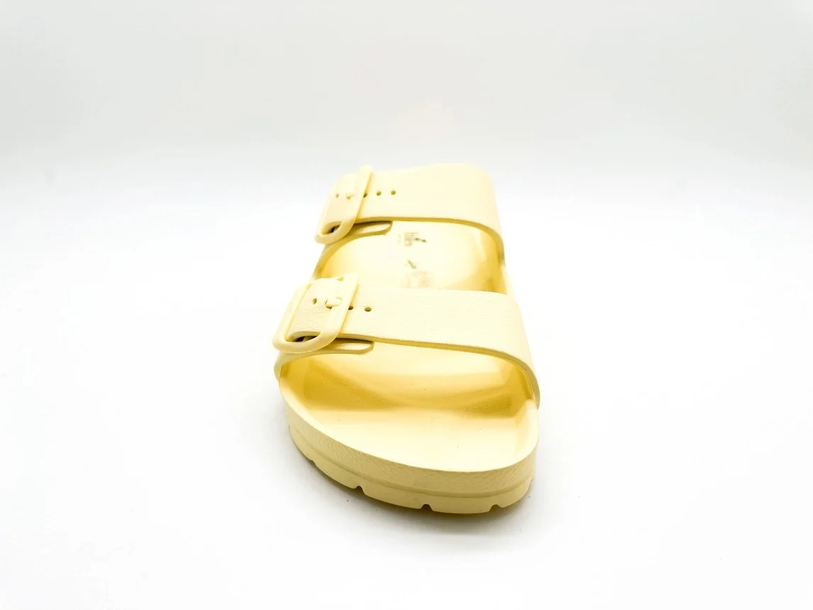 Sandalias veganas Ecofoam thies 1856 ® en limón sorbete