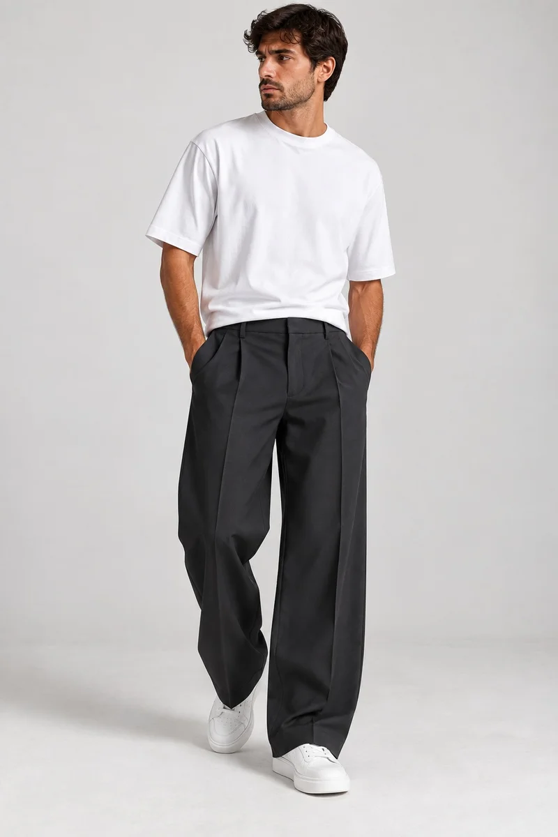 Pantalon over Frilivin Paris gris