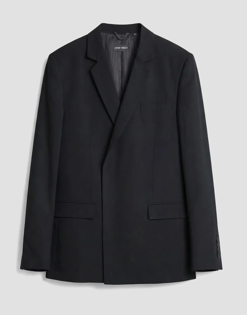 CHAQUETA MORATO DE DOBLE BOTONADURA REGULAR FIT «ALAN» EN MEZCLA DE LYOCELL Y LINO