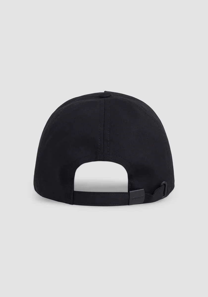 Gorra Morato baseball negro en algodón con logo 3D en placa y cierre ajustable