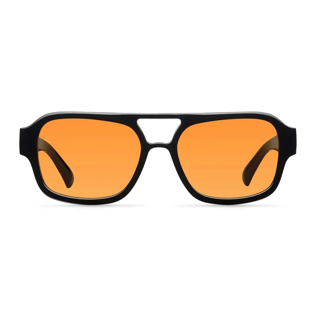 Seba GAFAS UNISEX MELLER negro con lentes naranja