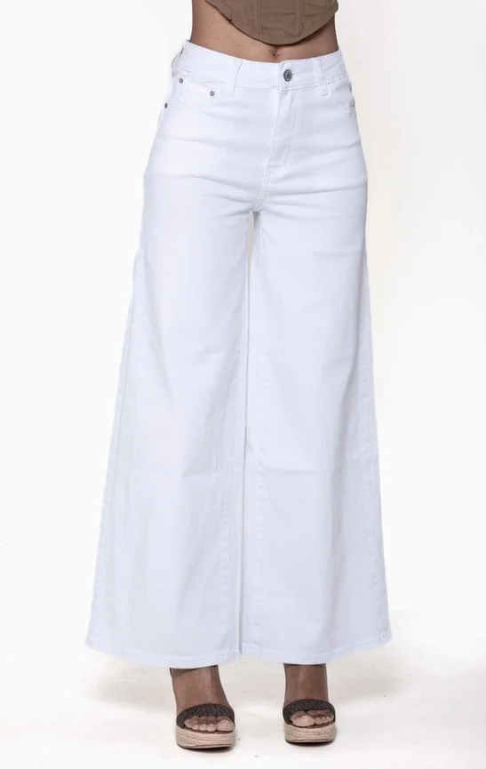 DENIM TIRO ALTO ANCHOS NINA CARTER BLANCO