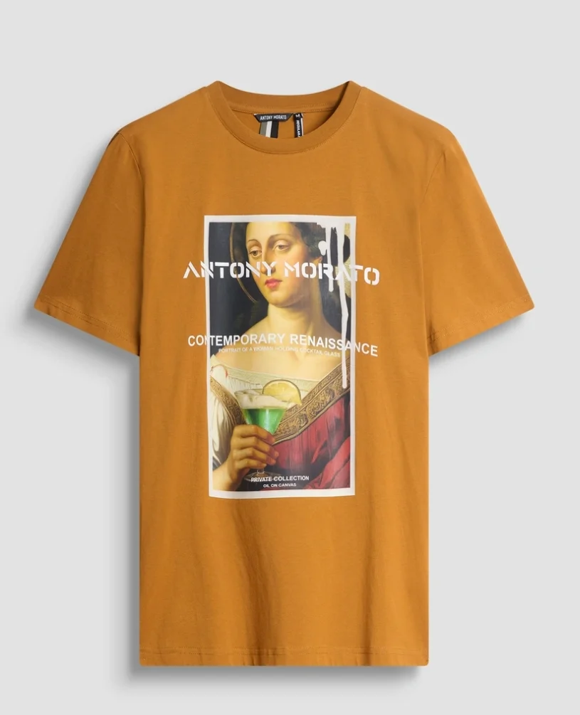 CAMISETA MORATO RENAISSANCE REGULAR FIT OCRE