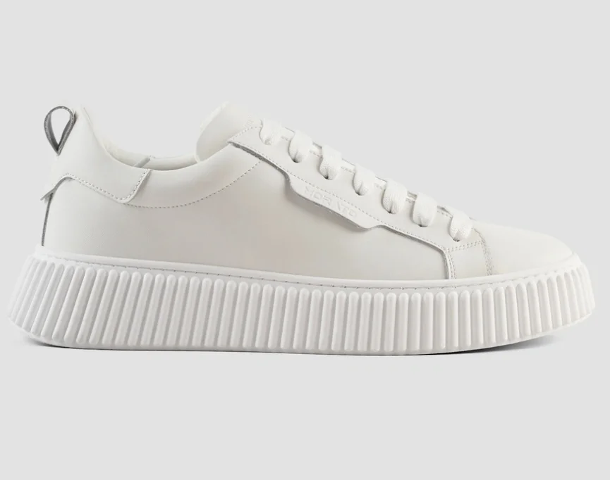 SNEAKER «HOPPER» EN PIEL LISA BLANCA