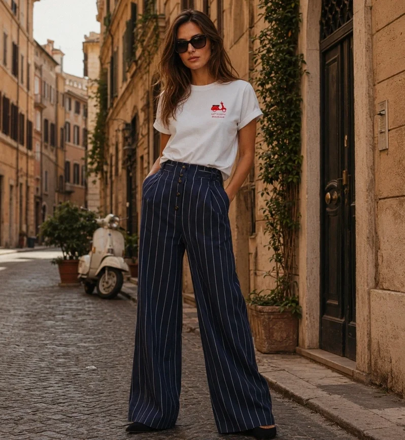 Camiseta Perdida en Roma Beauséjour PARIS BLANCO