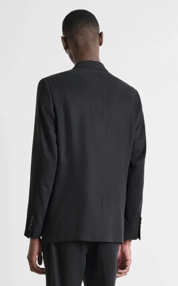 CHAQUETA MORATO DE DOBLE BOTONADURA REGULAR FIT «ALAN» EN MEZCLA DE LYOCELL Y LINO