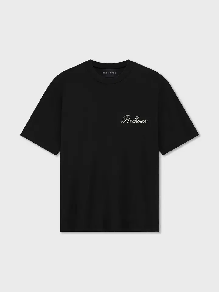 ЯEDHOUSE CAMISETA NEGRA SIGNATURE