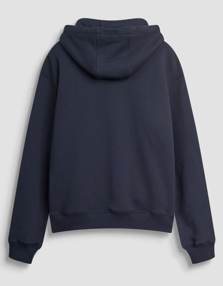 SUDADERA ANTONY MORATO CON CAPUCHA REGULAR FIT EN MEZCLA DE ALGODÓN AZUL