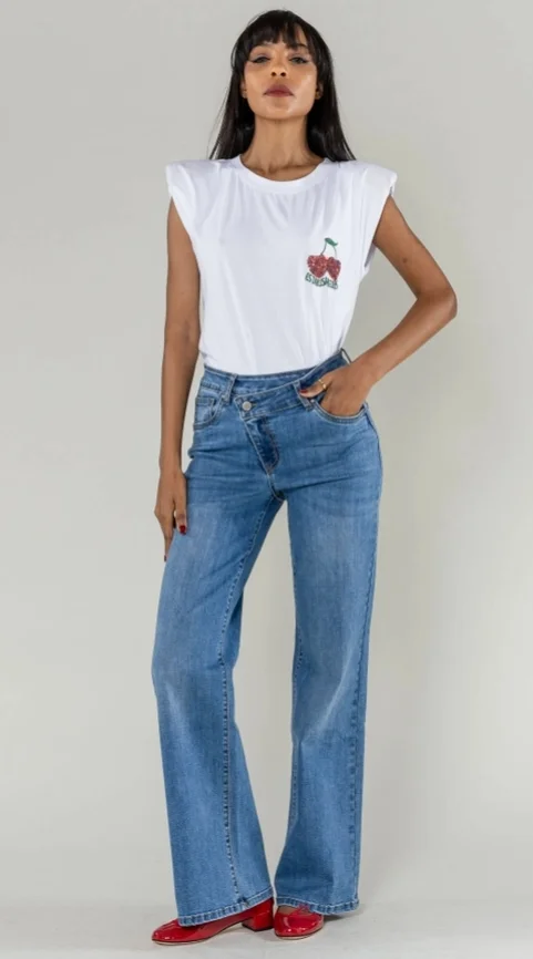 DENIM NINA CARTER ASIMETRICO AZUL