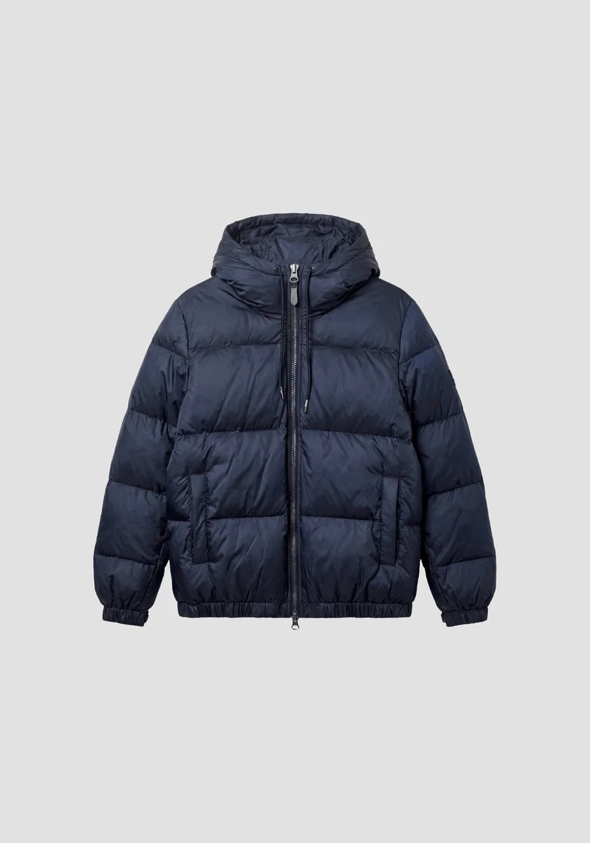 Abrigo Morato azul marino relaxed fit en nylon shioze acolchado