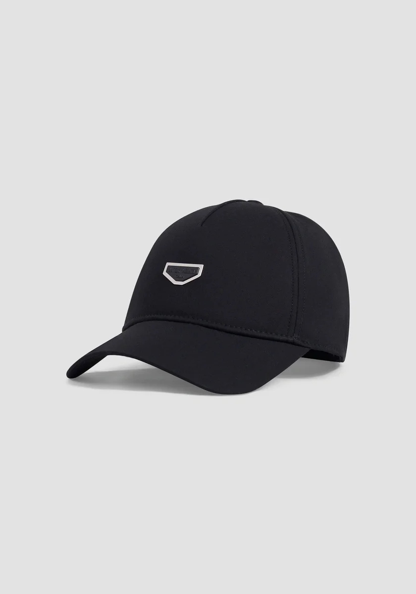 Gorra Morato baseball negro en algodón con logo 3D en placa y cierre ajustable