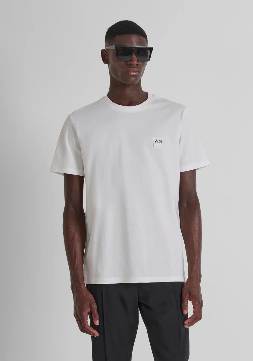 Camiseta Morato regular fit de punto de algodón con pequeño logotipo estampado