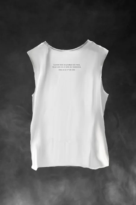 Camiseta de mujer LaSaL PATCH blanco