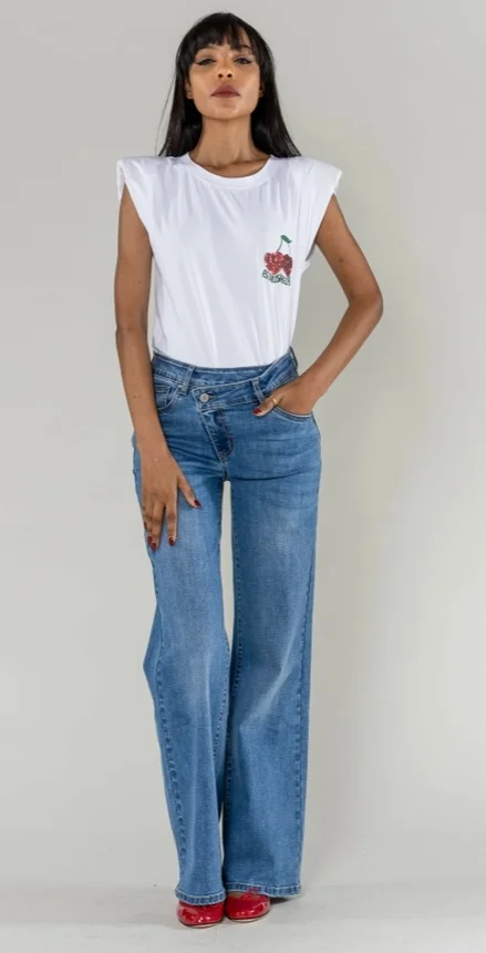 DENIM NINA CARTER ASIMETRICO AZUL