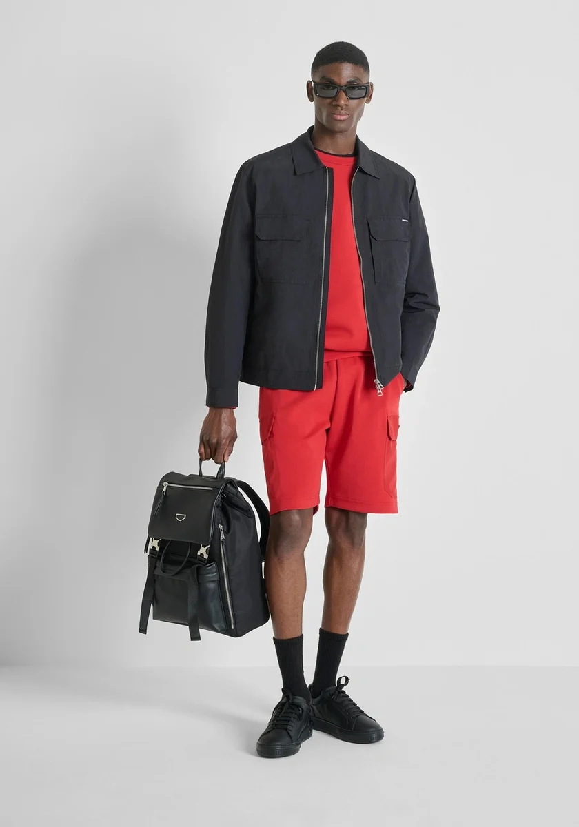 CHAQUETA MORATO RELAXED FIT NEGRO