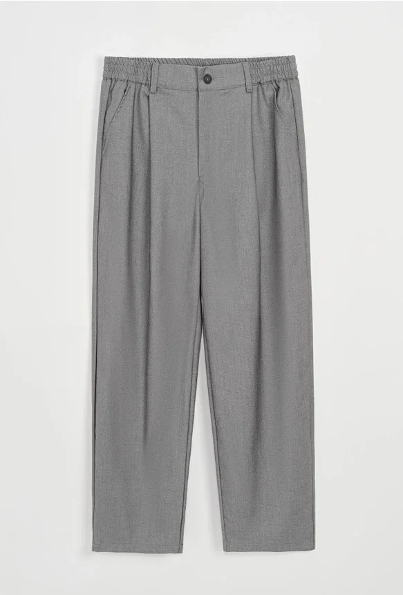 Pantalón ancho clásico Frilivin Paris gris