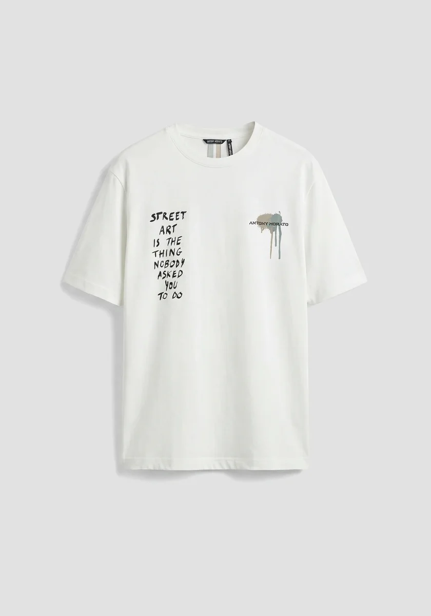 CAMISETA MORATO RELAXED FIT DE ALGODÓN STREET ART