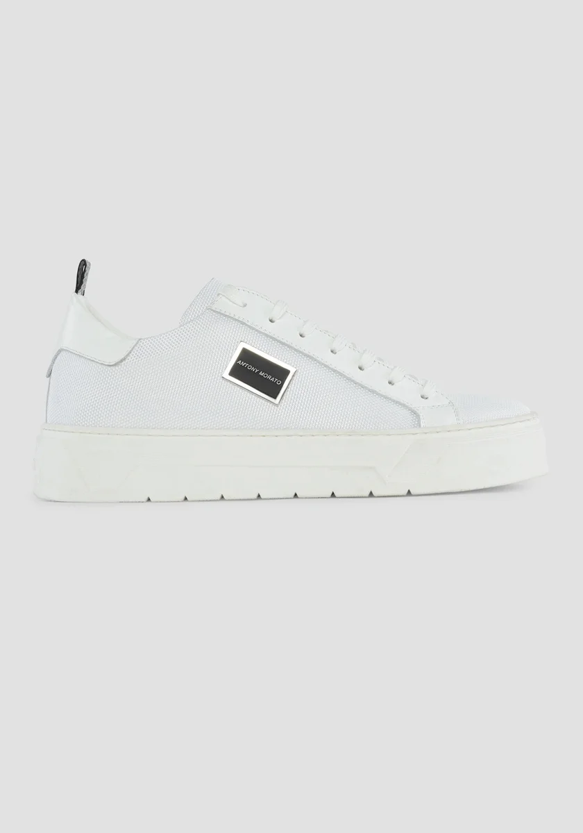 ZAPATILLAS BAJAS «METAL BOLD» CON DETALLES DE PIEL