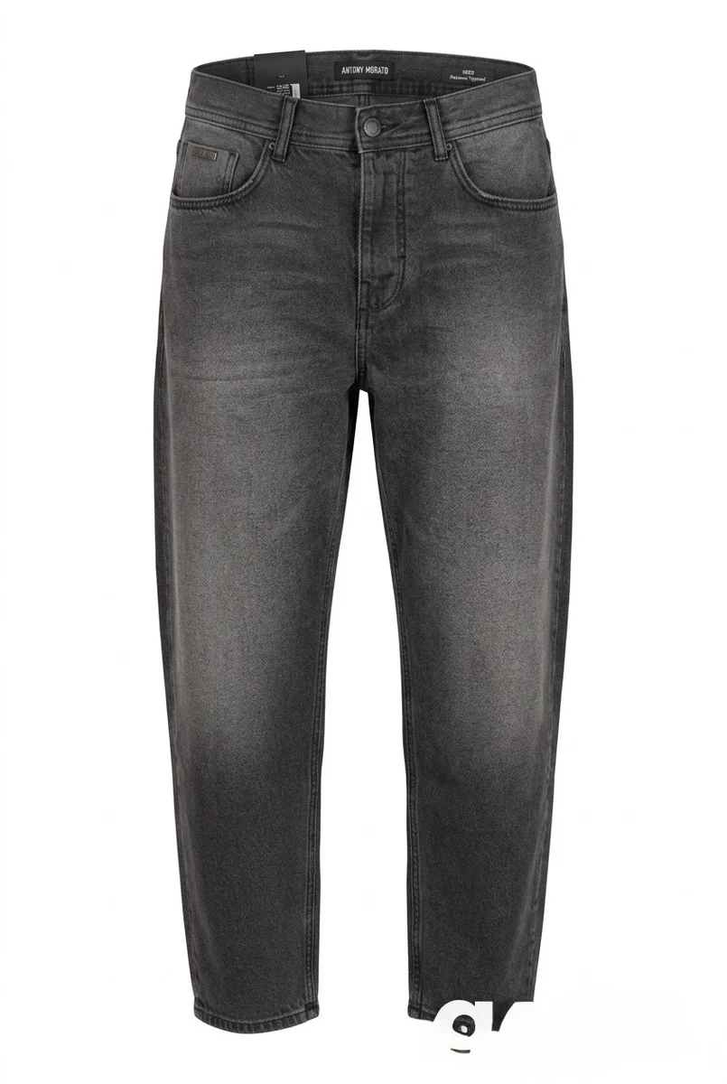 DENIM MORATO EN CORTE OLGADO GRiS