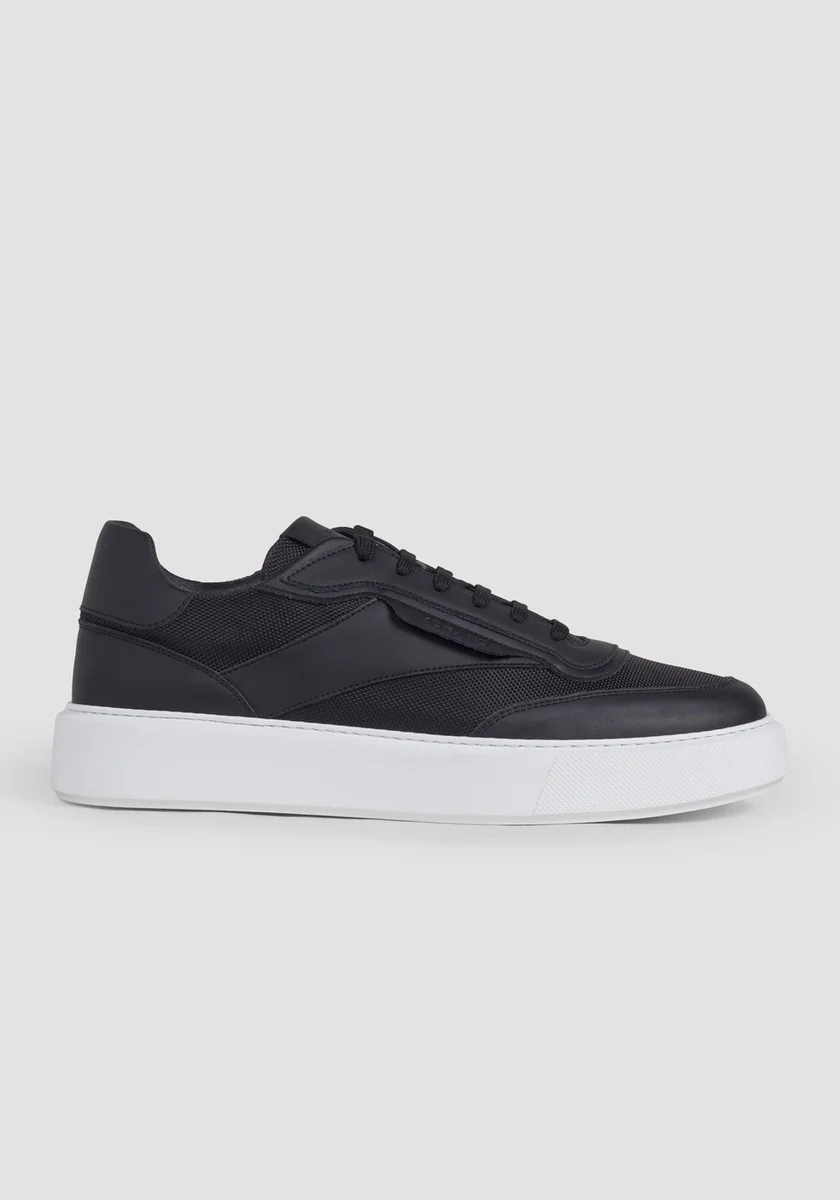 ZAPATILLAS MORATO "BOYER" NEGRO SUELA BLANCA