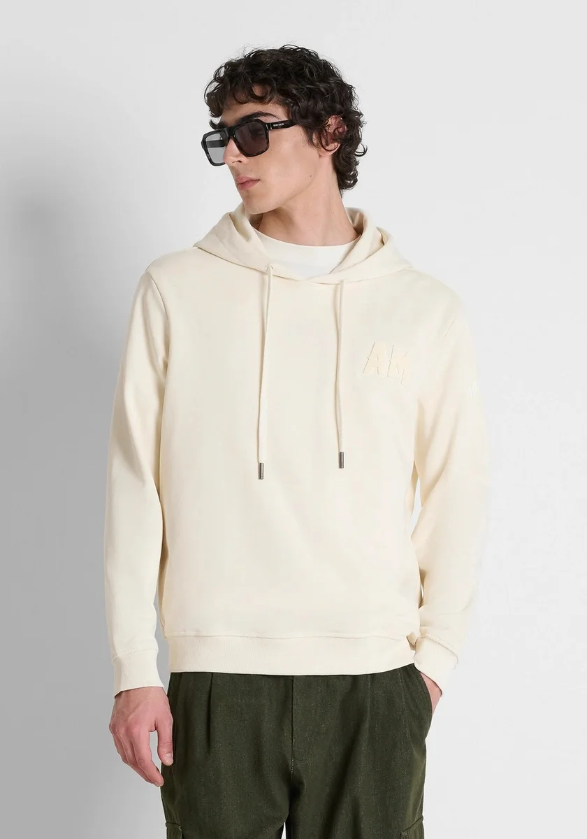 SUDADERA MORATO BEIGE CON CAPUCHA 